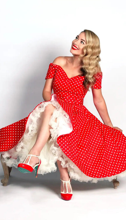 Robe pin up rouge - Robe Addict