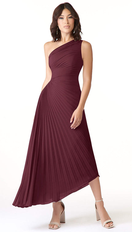 Robe plissée asymétrique - Robe Addict