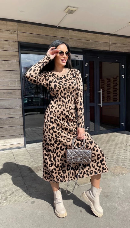 Robe pull leopard - Robe Addict