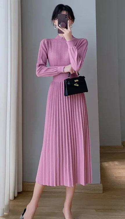 Robe pull plissée - Robe Addict