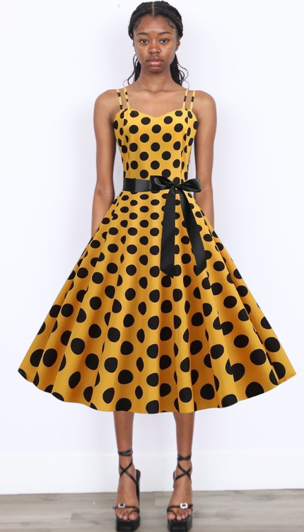 Robes à pois année 50 - Robe Addict