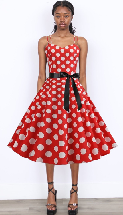 Robes à pois année 50 - Robe Addict