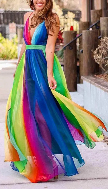 Robe arc en ciel - Robe Addict