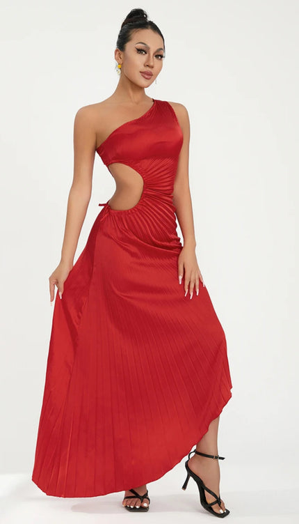 Robe plissée asymétrique - Robe Addict