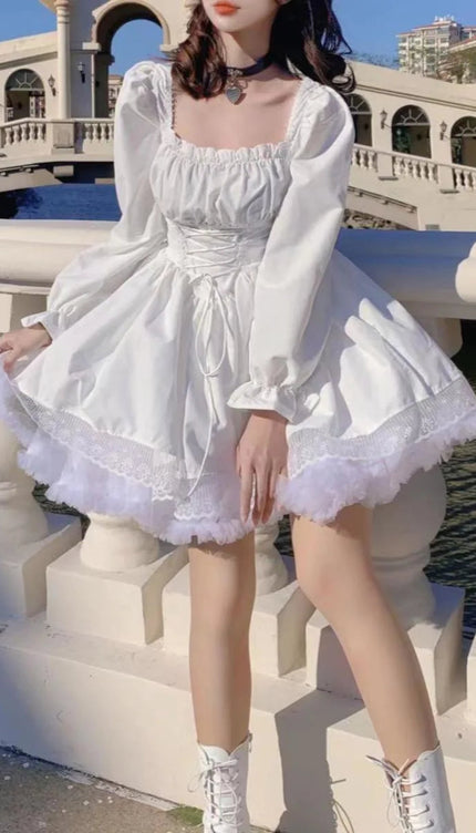 Robe blanche gothique - Robe Addict