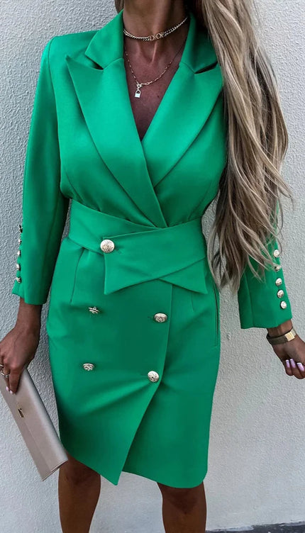 Robe blazer vert - Robe Addict
