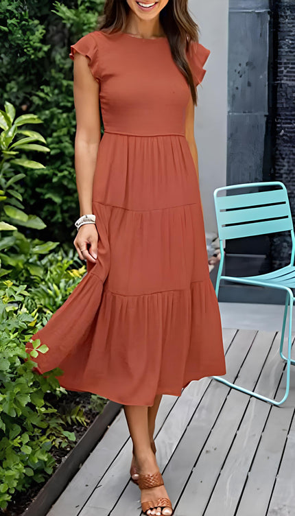Robe boheme terracotta - Robe Addict