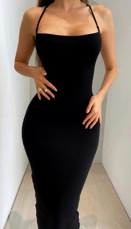 Robe bretelles croisees dos - Robe Addict