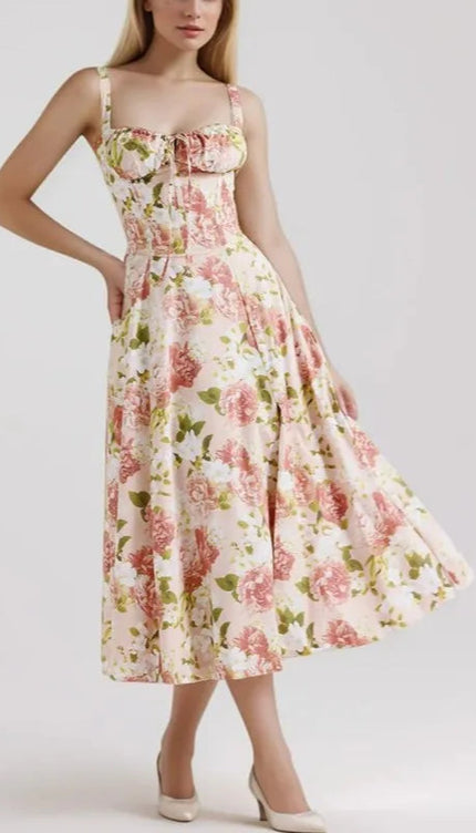 Robe bustier fleur - Robe Addict