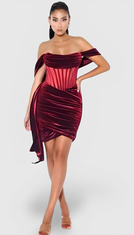Robe bustier velours - Robe Addict