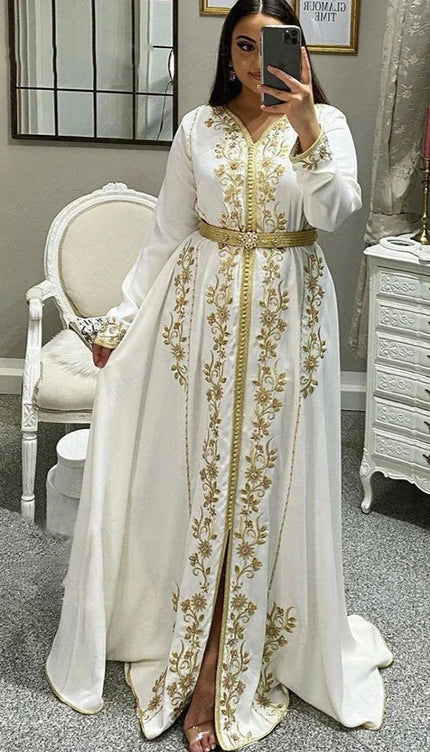 Robe caftan blanc - Robe Addict