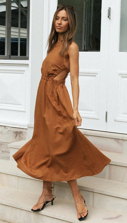 Robe champetre terracotta - Robe Addict