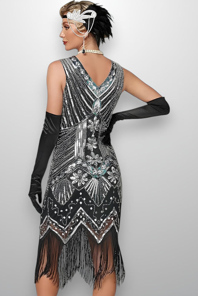 Robe charleston noire - Robe Addict