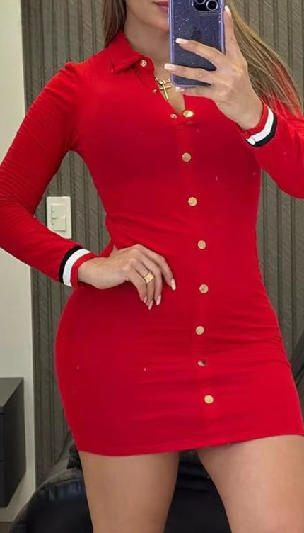 Robe chemise moulante - Robe Addict
