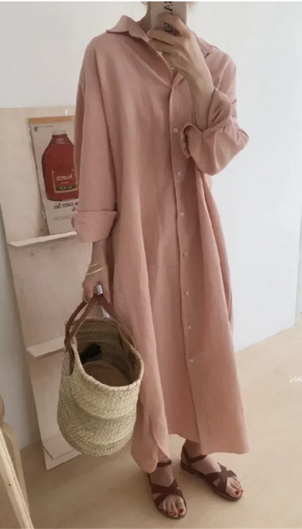 Robe chemise oversize - Robe Addict