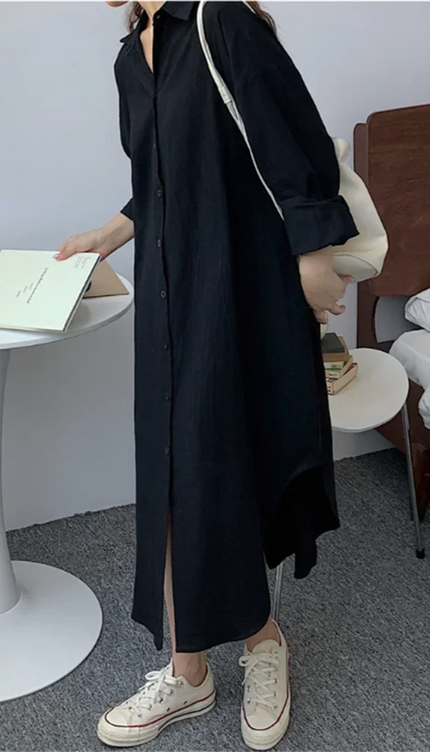 Robe chemise oversize - Robe Addict
