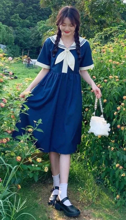 Robe col marin - Robe Addict
