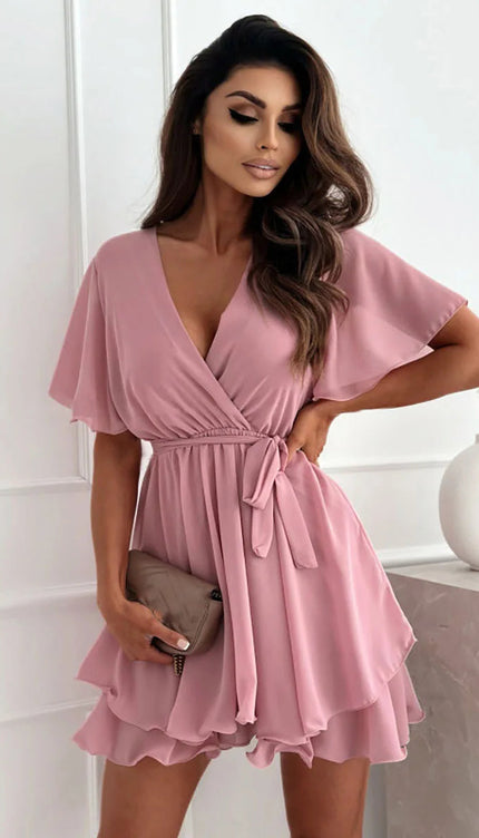 Robe col v fluide - Robe Addict