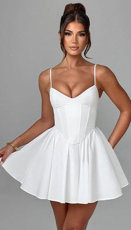 Robe corset blanc - Robe Addict
