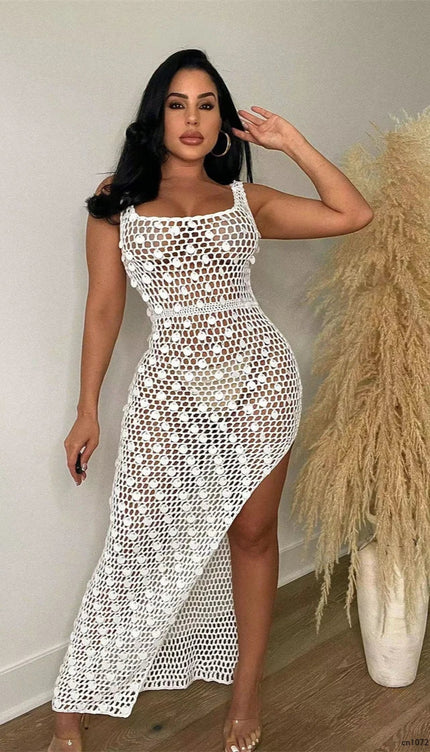 Robe crochet paillette - Robe Addict