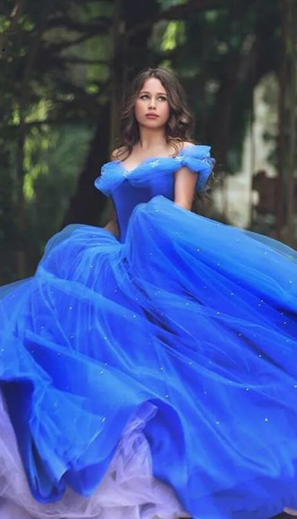 Robe de princesse bleue - Robe Addict