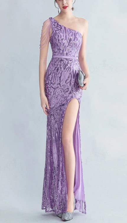 Robe de soiree lila - Robe Addict