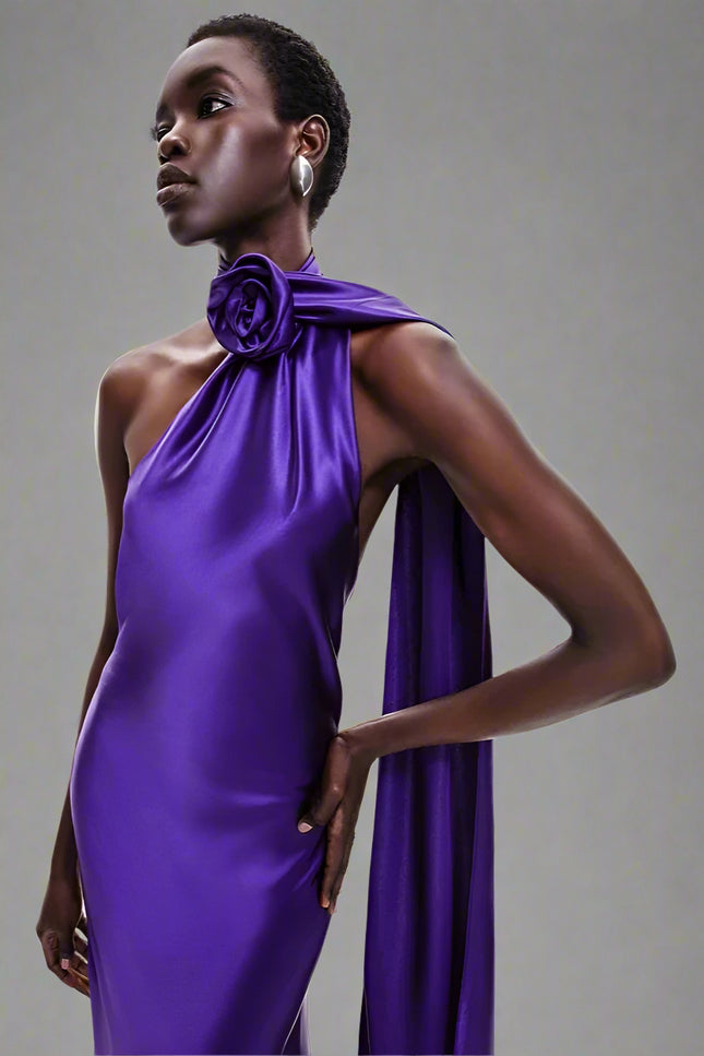 Robe de soiree violette - Robe Addict