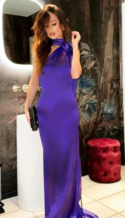 Robe de soiree violette - Robe Addict