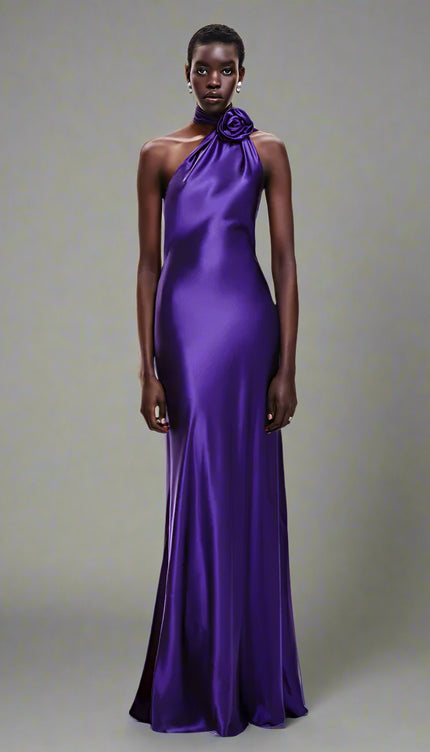 Robe de soiree violette - Robe Addict