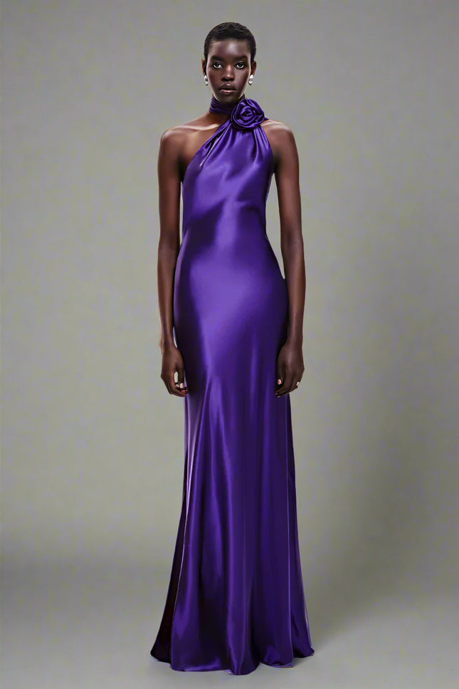 Robe de soiree violette - Robe Addict
