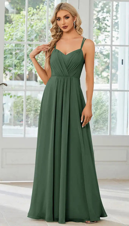 Robe demoiselle d'honneur eucalyptus - Robe Addict