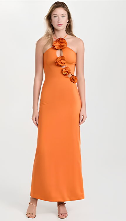 Robe droite orange - Robe Addict