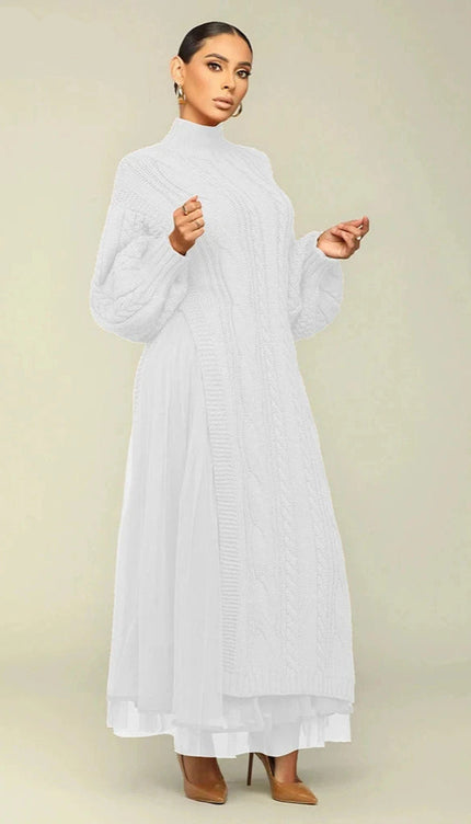 Robe en laine torsadée - Robe Addict