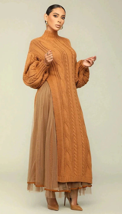 Robe en laine torsadée - Robe Addict