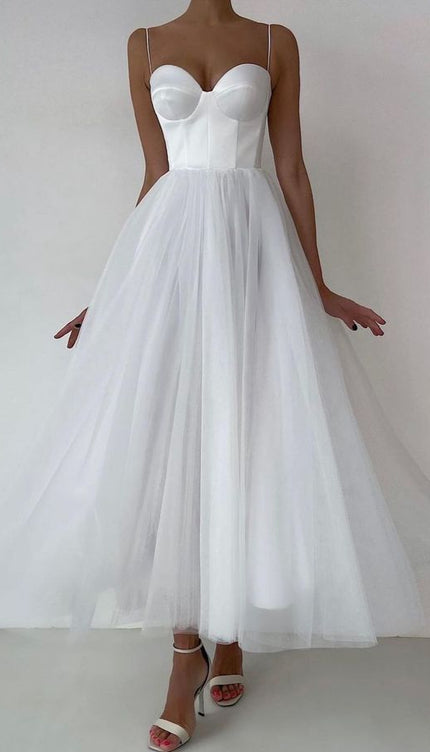 Robe en tulle blanche - Robe Addict