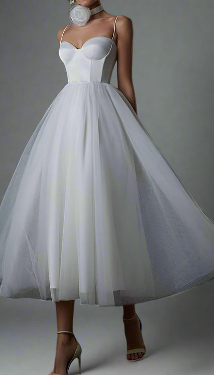 Robe en tulle blanche - Robe Addict