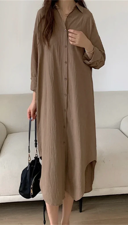 Robe chemise oversize - Robe Addict