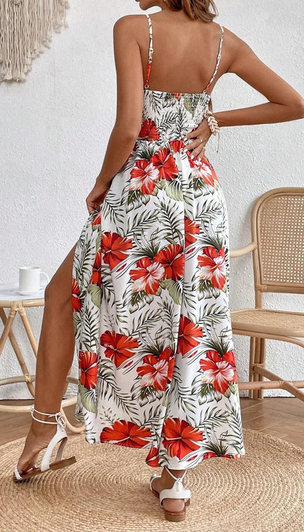 Robe longue fleurie bohème - Robe Addict