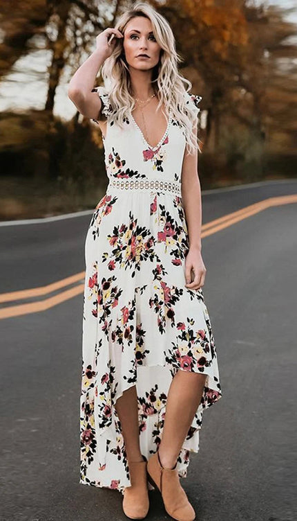 Robe fleuri dos nu - Robe Addict