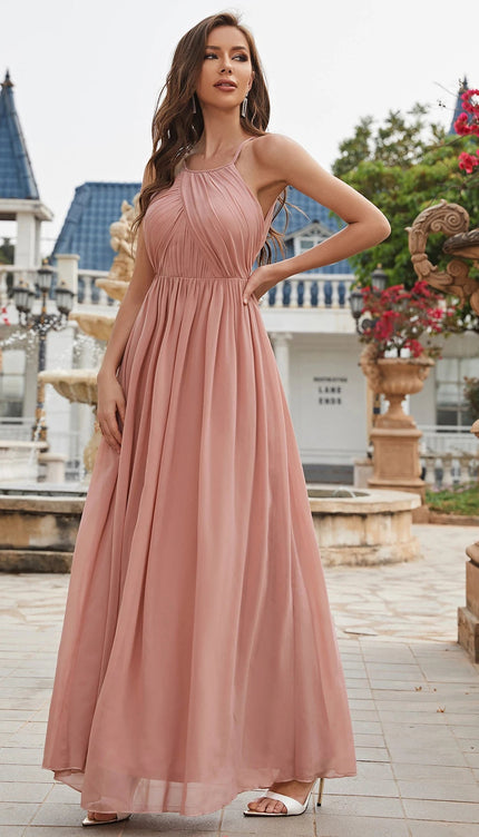 Robe fluide rose poudré - Robe Addict