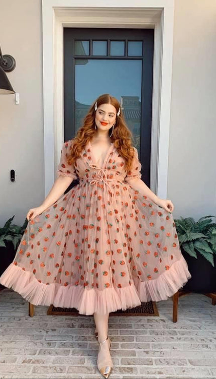 Robe fraise - Robe Addict