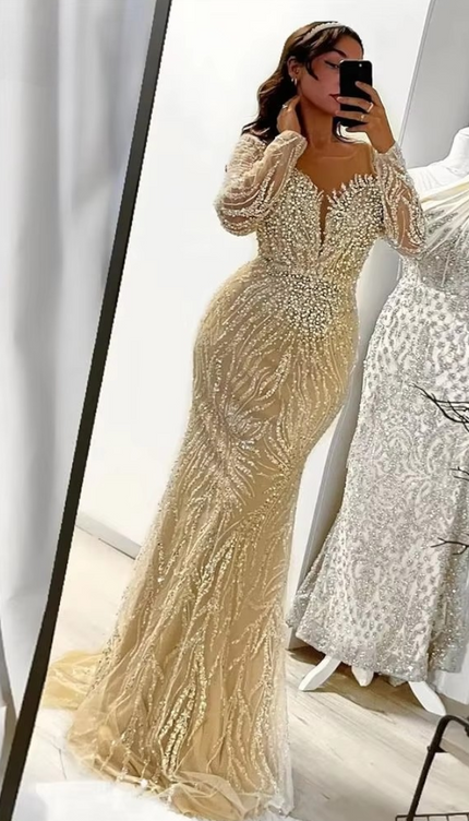 Robe grande taille beige - Robe Addict