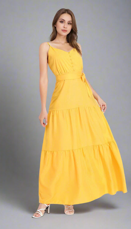 Robe jaune moutarde - Robe Addict