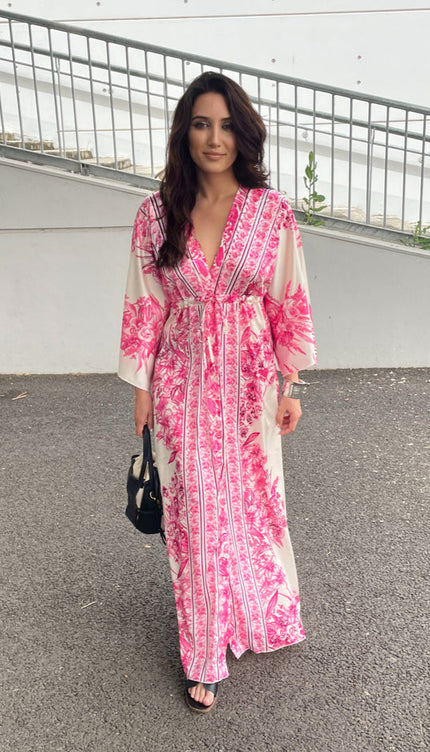 Robe kimono rose - Robe Addict