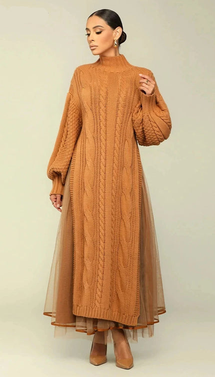 Robe en laine torsadée - Robe Addict
