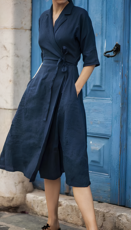 Robe lin portefeuille - Robe Addict