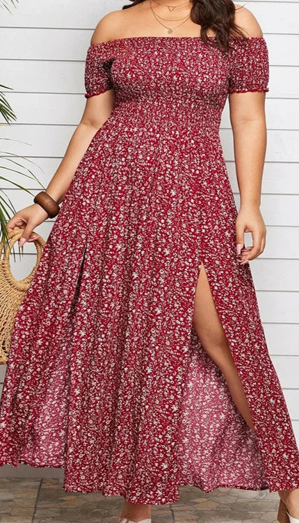 Robe longue échancrée - Robe Addict