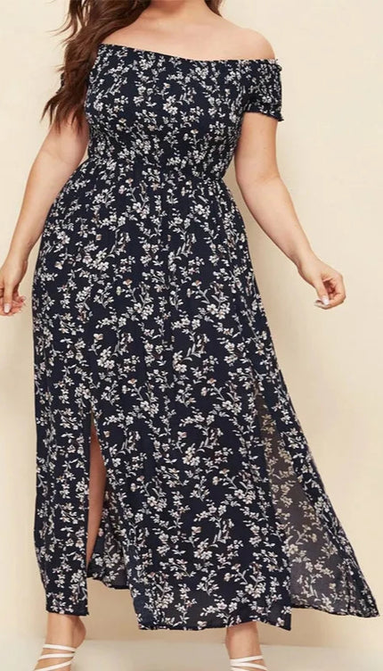 Robe longue échancrée - Robe Addict