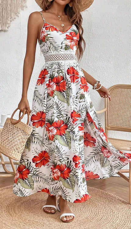 Robe longue fleurie bohème - Robe Addict