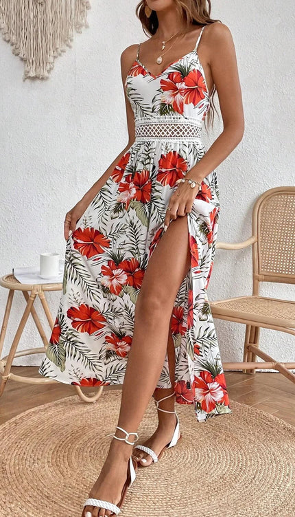 Robe longue fleurie bohème - Robe Addict